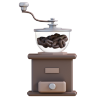 3d illustratie koffie molen png