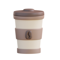3d illustration coffee to go png