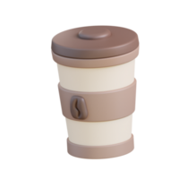 3d illustration coffee to go png