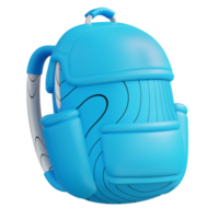 3D illustration of school backpack png