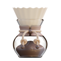 3d ilustración chemex png