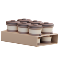 3d illustration coffee cup to go png