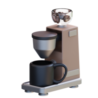 3d illustration coffee maker png