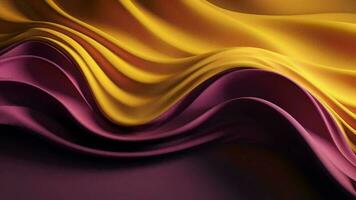 Theoretical Establishment with Wave Shinning Gold and Purple Point Silk Surface. video