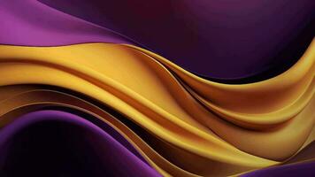 Theoretical Establishment with Wave Shinning Gold and Purple Point Silk Surface. video