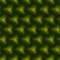 3D Green Y Shape Pattern Background. vector