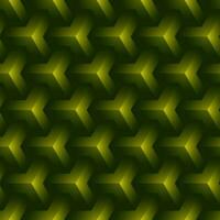 3D Green Y Shape Pattern Background. vector