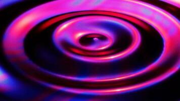 Close up of a water with red and blue lights. Infinitely looped animation video