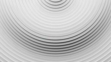 astratto 3d cerchi bianca squillare modello animazione sfondo con ondulazione effetto. ciclo continuo animazione video