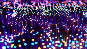 leds multicolores se déplaçant par vagues. animation en boucle infinie video