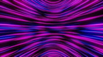 vloeiende abstract neon lijnen. lus animatie video