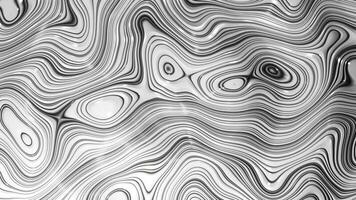 negro y blanco ondulado superficie. infinitamente serpenteado animación video