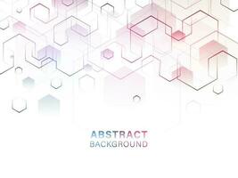 Abstract Hexagonal Geometric Background. vector