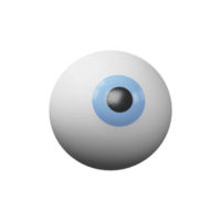 3d render do globo ocular elemento em branco fundo. png