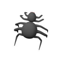 3d render do aranha elemento em branco fundo. png