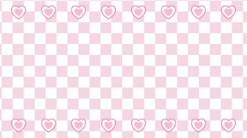 cute heart on checkerboard trendy background, checkers illustration decoration png