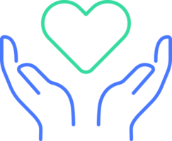 Heart Support line icon png