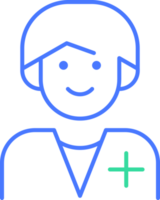 Men Doctor line icon png