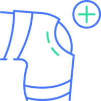 Knee bandage line icon png