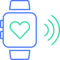 icona della linea di smartwatch png