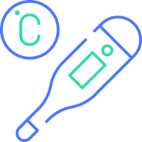 termometer linje ikon png