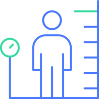 body mass index line icon png