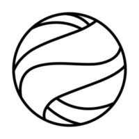 Volleyball. Vector illustration of a ball. Isolated on a blank