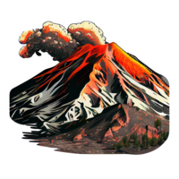 montaña etna . ai generado png