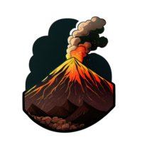 montanha Vesúvio . ai gerado png