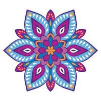 Colorful floral modern mandala and flower background. vector