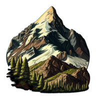 montaña hallasan . ai generado png