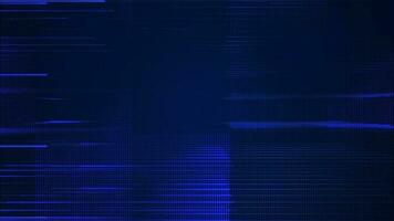 Abstract blue technology background with a glowing grid of lines, dots and digital data particles. This modern minimalist motion background is full HD and a seamless loop. video