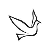 Dove logo design illustration vector