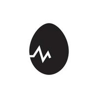 Egg icon in flat color style. Egg with isolated on white background vector