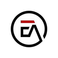 ea monograma logo vector diseño ilustración