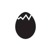 Egg icon in flat color style. Egg with isolated on white background vector