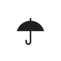 Umbrella icon in flat style. Rain protection vector illustration on white isolated background. Umbrella business concept.