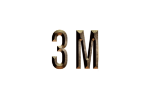 3 million subscribers celebration greeting Number with historical design png