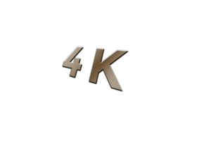 4 k subscribers celebration greeting Number with metal design png