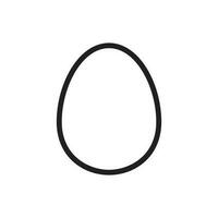 egg icon in flat color style. Egg with shadow isolated on white background vector