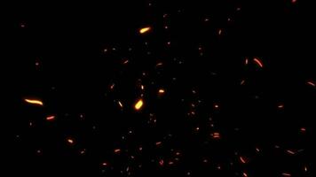 Loop flow glow fire particles animation abstract background video