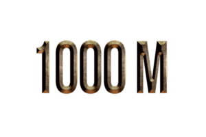 1000 million subscribers celebration greeting Number with historical design png