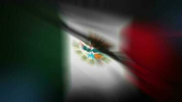 cinque secondi conto alla rovescia Timer con astratto Messico bandiera video