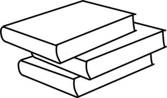 Stacks of books vector