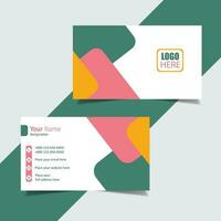 Modern and clean professional business card template vector