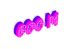 600 million subscribers celebration greeting Number with multi layer design png