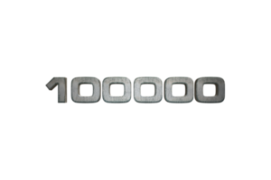 1000000 subscribers celebration greeting Number with star wars design png