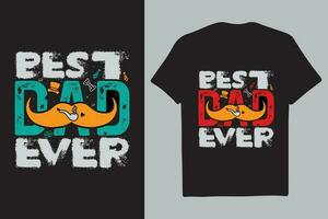 Best Dad Ever Father's Day Editable Colorful Vector Tshirt Design