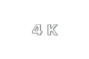 4 k subscribers celebration greeting Number with glass design png