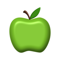 fofa verde maçã fruta png